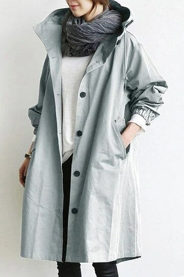 Elena™| Hooded Trench Coat