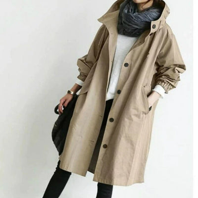 Elena™| Hooded Trench Coat