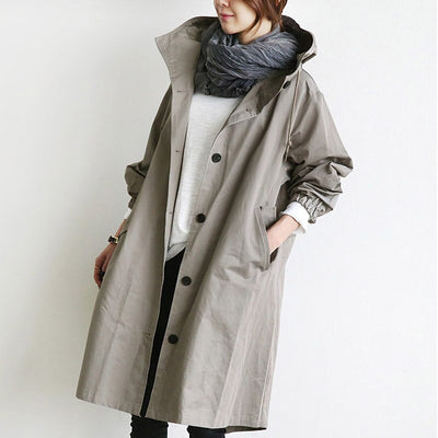 Elena™| Hooded Trench Coat